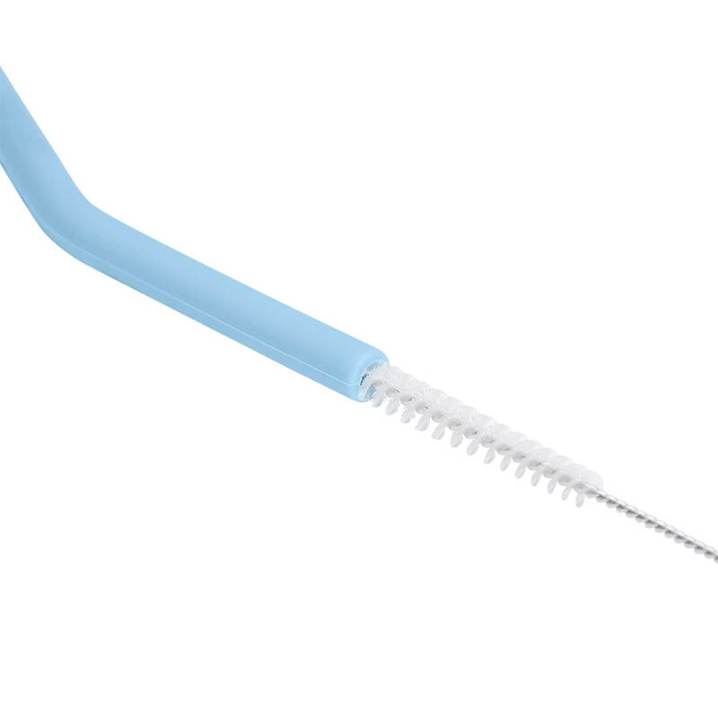 Bộ 6 Ống Hút Silicone Có Thể Tái Sử Dụng Kèm 2 Cọ Rửa Locknlock, 250x78Mm - TLL080, , large image number null